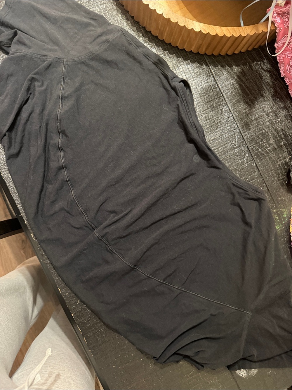 Lululemon oversized Black Women’s Shirt - Classic Stretch has a bleach stain